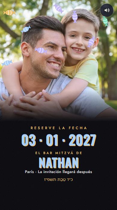 El save the date del diseño Preestreno