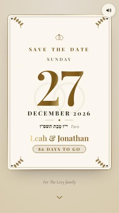 The Golden leaf save the date