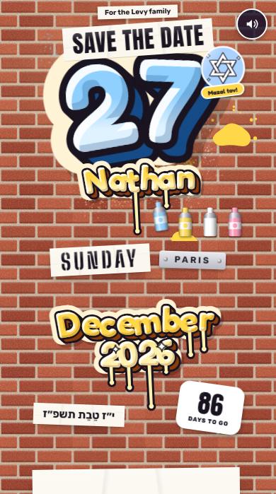 The Street art save the date
