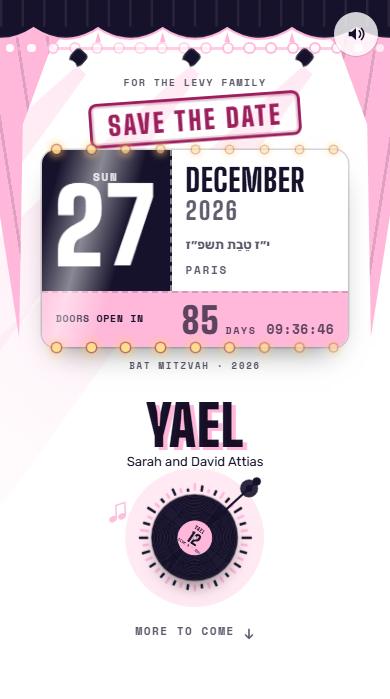 The The tour save the date